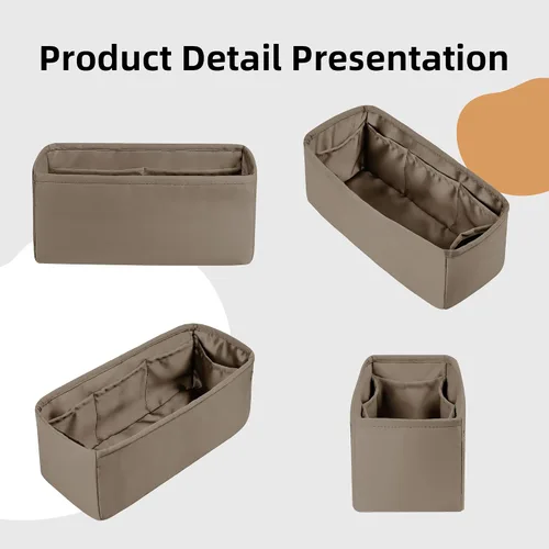 Vista 7 de DGAZ Organizador de bolso de seda para bolsas Hermes Herbag 313950, bolso de lujo y organizador de mano, inserto de bolsa Simplicity