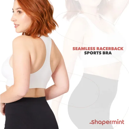 Vista 5 de SHAPERMINT Sujetadores deportivos para mujer - Sujetador deportivo - Tops de entrenamiento para mujer - Sujetador sin varillas