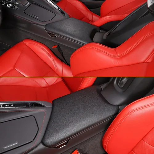 Vista 7 de CHEAYAR Cubierta de Caja de Reposabrazos Central del Interior del Automóvil Cubierta Protectora de Caja de Consola Compatible con Chevrolet Corvette
