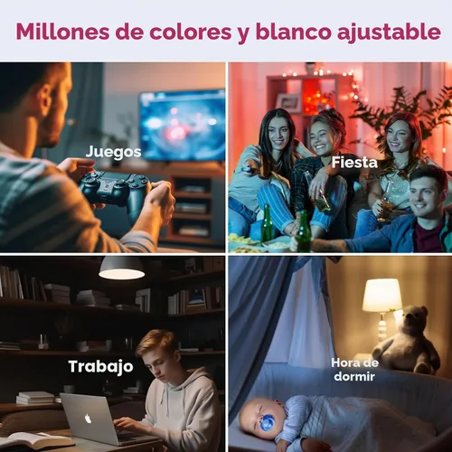 Vista 5 de THIRDREALITY Bombilla Inteligente de Color ZL1, Se Requiere un Hub Zigbee, Compatible con Home Assistant (ZHA y Z2M), SmartThings, Aeotec, Homey