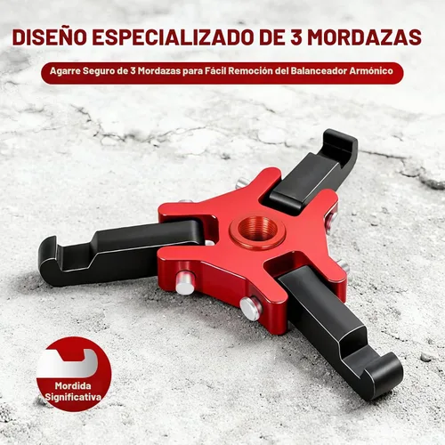 Vista 7 de BILITOOLS Adjustable 3-Jaw Harmonic Balancer Puller for Crankshaft Dampers
