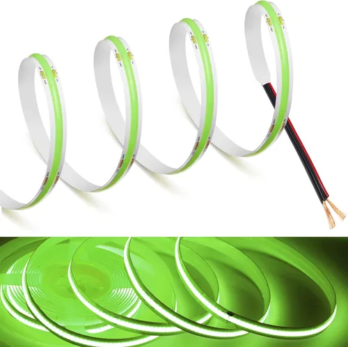 Vista 22 de MDee】Tira de luces LED COB de 3000K blanco cálido 1.64 pies/0.5m 5V cinta de luces LED flexibles CRI 90+ 800LM/m 320LEDs/m para decoración