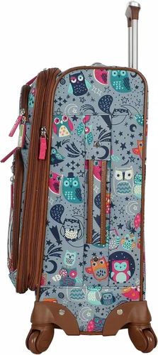 Vista 3 de Maleta de mano Lily Bloom diseño expansible con estampado maleta para mujer con ruedas giratorias