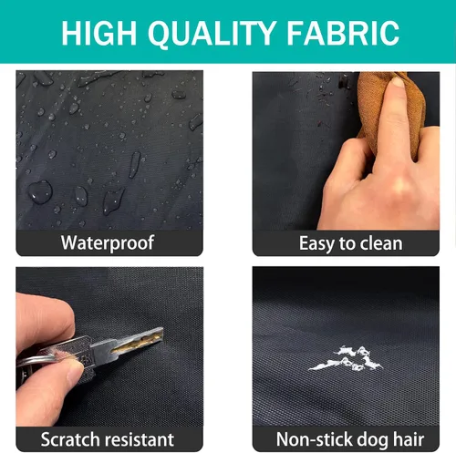 Vista 4 de Funda para Cama de Perro, Impermeable de Plástico Resistente DIY Funda para Cama de Mascotas, Antiadherente al Pelo Fácil de Limpiar Fundas