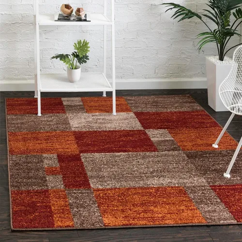 Vista 28 de Unique Loom - Alfombra de la colección Otoño Providence (rectangular de 2 x 3 pies 1 pulgada, azul grisáceo/marrón claro)