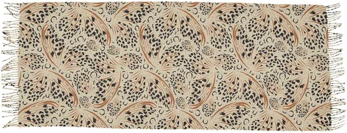 Vista 2 de JHKKU Bufanda con estampado de leopardo y mariposa para mujer, bufanda larga con borla para otoño e invierno, multicolor24