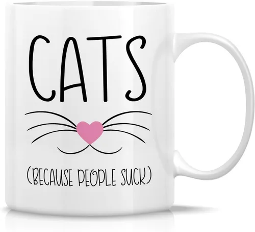 Vista 37 de Retreez - Taza Graciosa Show Me Your Kitties Amantes de Gatos, 325 ml, Tazas de Café de Cerámica, Divertidas, Sarcasmo, Sarcasticas, Regalos