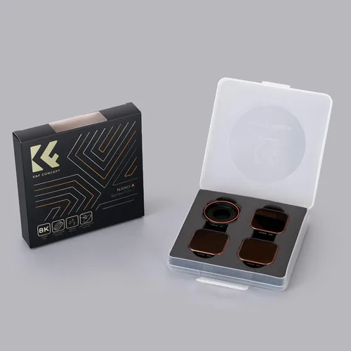 Vista 7 de K&F Concept - Juego de 4 filtros para lentes ND8 ND16 ND32 CPL, compatible con GoPro Hero12 / Hero11 / Hero10 / Hero 9 Black, kit de filtros