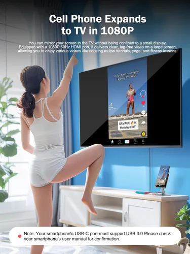 Vista 6 de Lemorele Base de captura de video USB C con salida HDMI, 1080P a 60Hz, carga PD de 100 W, Plug and Play para Nintendo Switch/Steam