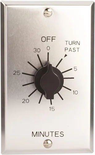 Vista 5 de Apagador de tiempo para pared con interruptor automático Sringwound estilo comercial serie C, 1
