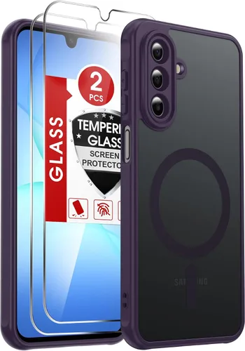 Vista 29 de LeYi Funda para teléfono Samsung-S23: protector de pantalla e imán MagSafe Púrpura