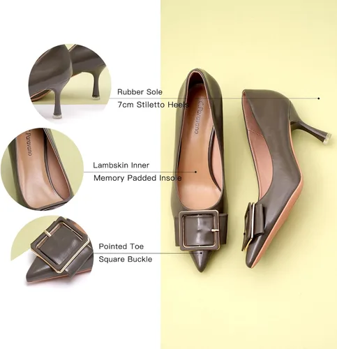 Vista 4 de C.Paravano Zapatos de tacón I para mujer, zapatos de tacón I para mujer, zapatos de tacón I de diseñador para mujer, tacones de aguja I elegantes