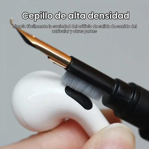 Vista 4 de Bolígrafo de limpieza Hagibis para Airpods Pro 1 2, kit de limpieza multifunción, cepillo suave para estuche de auriculares Bluetooth, herramientas