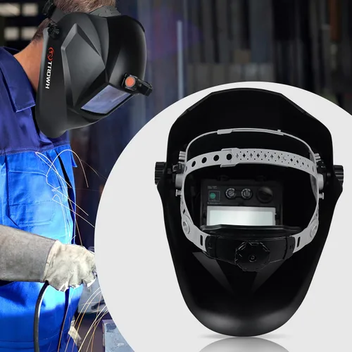 Vista 7 de TRQWH Replacement Welding Helmet Headgear Adjustable Welding Hood Headgear with Sweatband Welder Helmet Accessories