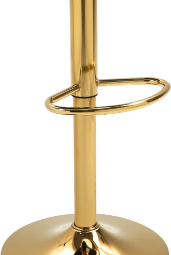 Vista 7 de Juego de 2 taburetes de bar giratorios de 360° con respaldo alto, silla de bar de terciopelo ajustable moderna de altura de mostrador, taburete