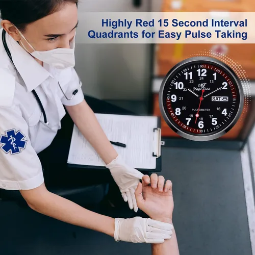 Vista 5 de ManChDa Nurse Watch Nursing Watch Analog Medical Watches for Women Waterproof Watch with Second Hand Easy to Read Watch Military Time Watch Luminous