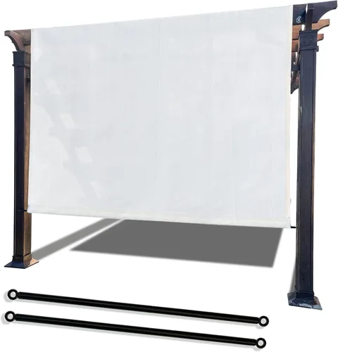 Vista 18 de Alion Home Toldo universal transpirable para pérgola – Toldo de repuesto para pérgola – Cubierta de sombra ajustable para exteriores con varillas
