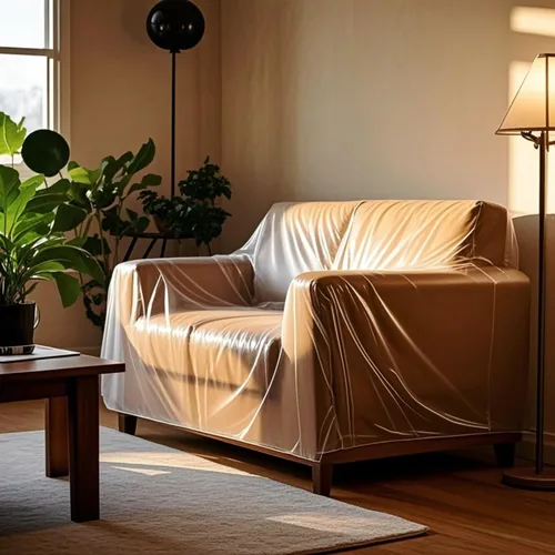 Vista 6 de TopSoon Paquete de 2 fundas de plástico para silla de almacenamiento, impermeables, a prueba de polvo, bolsa de sofá de 46 x 76 pulgadas
