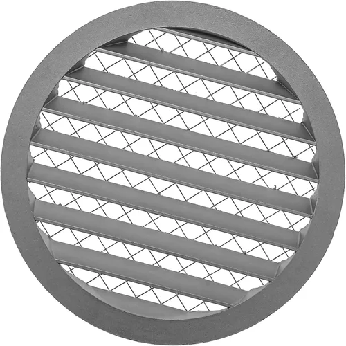 Vista 14 de Vent Systems Cubierta de ventilación Soffit de 8 pulgadas, rejilla de ventilación redonda negra, cubierta de parrilla, pantalla de malla integrada