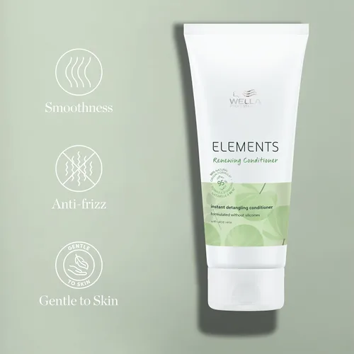 Vista 6 de Wella Professionals Elements Gentle Renewing Conditioner Gentle, Silicone-Free Instant Detangling Conditioner For All Hair Types