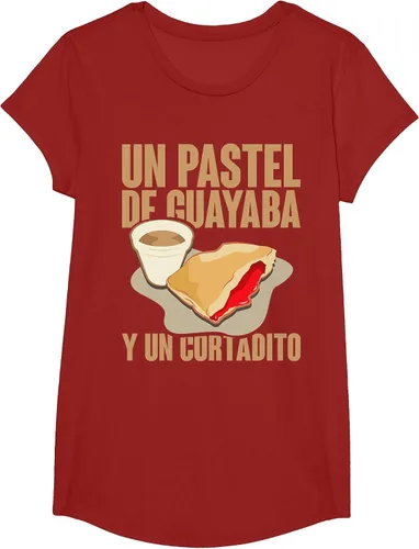 Vista 39 de Funny Cuban Coffee Guayaba Guava Breakfast T Shirt T-Shirt Asphalt Grey