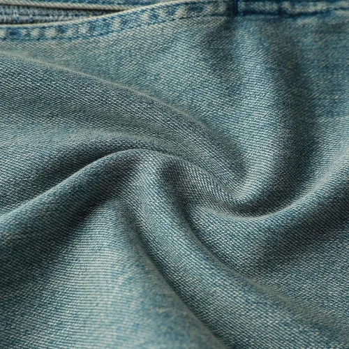 Vista 6 de Donoratico Falda de mezclilla para mujer, con abertura frontal, divertida, bordada, elástica, de algodón