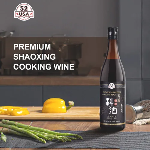 Vista 3 de 52USA Premium Shaoxing Vino para Cocinar 640ml (Paquete de 2), Vino de Cocina Chino Asiático, Vinos de Arroz Shao Hsing, Vino de Arroz Shaoxing