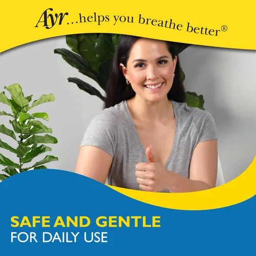 Vista 6 de Ayr Spray nasal salino de 1.7 fl oz – Crema hidratante nasal no medicada para pasajes nasales secos para alivio del resfriado y alergias