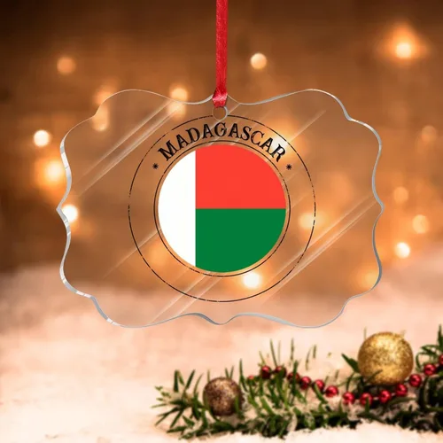 Vista 23 de Bandera de Hungría, adornos para árbol de Navidad, bandera nacional de Hungría, decoración de Navidad, adorno acrílico, recuerdo de Navidad, amantes