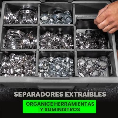 Vista 6 de FLEX STACK PACK Sistema de Almacenamiento Caja de Herramientas con 2 Cajones - FS1106