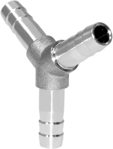 Vista 3 de Beduan Acero inoxidable 1" manguera Barb 3 vías Y en forma de Unión Home Brew Fitting