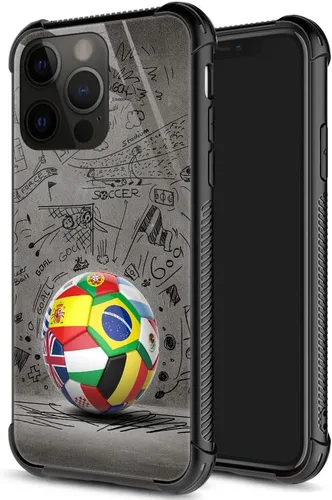 Vista 65 de ZHEGAILIAN Funda para iPhone 14 Pro, protección de grado militar, esquinas a prueba de golpes, funda antiarañazos para iPhone 14 Pro, bandera vieja