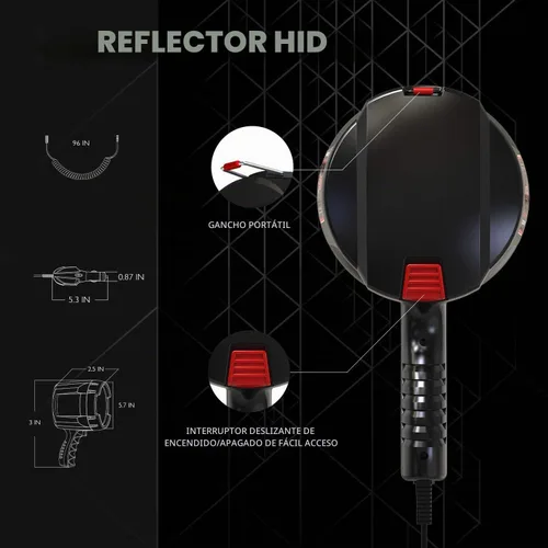 Vista 9 de GOODSMANN HID - Foco de barco de 12 V CC con cable de extensión para encendedor de cigarrillos de coche de 10 pies