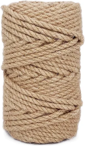 Vista 16 de Leecogo Cuerda de yute de 4,5 mm 30 metros de cuerda natural para manualidades, ideal para jardinería en casa, macramé, manualidades, DIY, postes