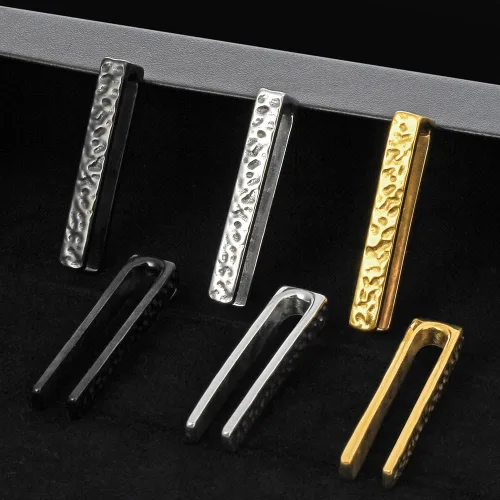 Vista 6 de LADEMAYH Tapones de acero inoxidable 316L para los oídos, expansor ligero para uso diario, pesas para colgar las orejas, piercing, aretes, joyería