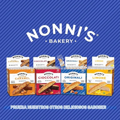 Vista 9 de Nonni's Galletas de biscotti de caramelo salado, envueltas individualmente, 25