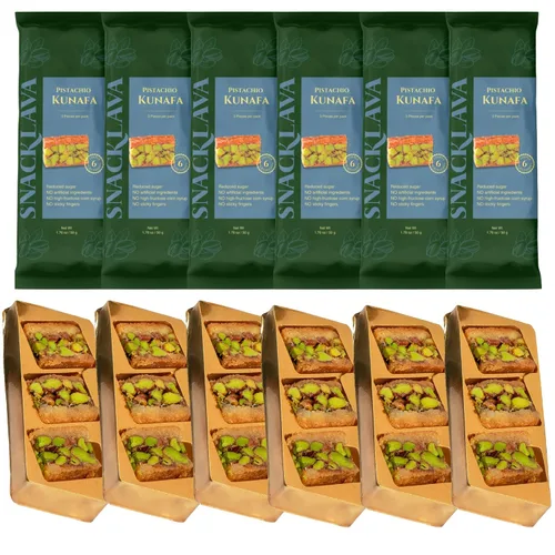 Vista 10 de Snacklava Cashew Bird's Nest - Paquete de 6 (24 piezas por paquete) - Sin ingredientes artificiales, colores o conservantes - Pasteles hechos a mano