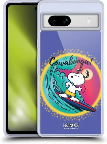 Vista 128 de Head Case Designs Officially Licensed Peanuts Beach Surf Snoopy Boardwalk Airbrush Gel Case [Military Grade Protection] Compatible with Google Pixel