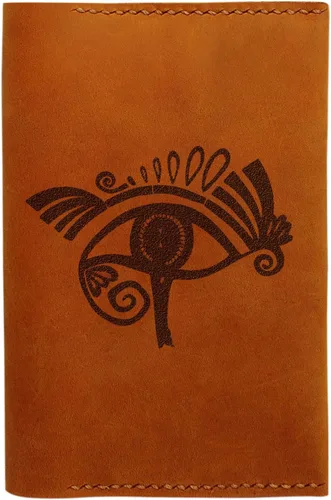 Vista 5 de vietsbay Unisex ojo abstracto hecho a mano Funda de piel Passport Holder/ Eye Abstract -1