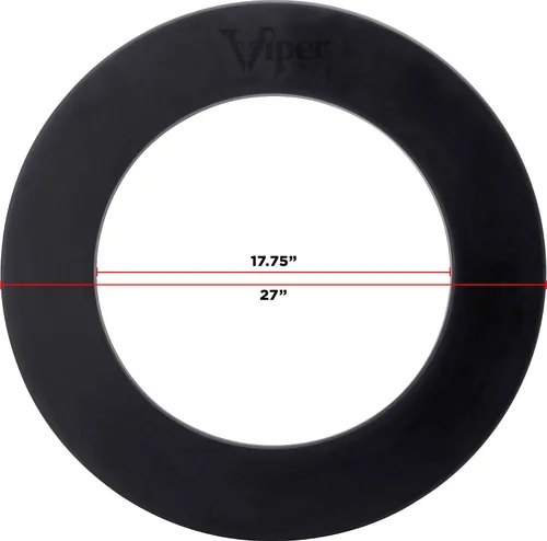 Vista 3 de Viper Guardian Dartboard Surround, Steel-Tip Bristle Wall Protector Negro