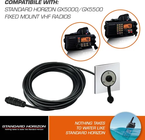 Vista 2 de STANDARD Horizon Kit de extensión de micrófono MEK-4 para GX5000/GX5500