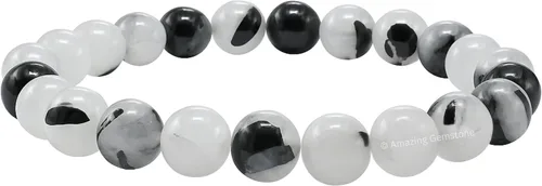 Vista 735 de Amazing Gemstone Crystal Bracelet for Women Men's Gifts - Protection Healing Crystal Bracelet - 8mm Gemstone Beaded Stretchable Bracelet Pulseras
