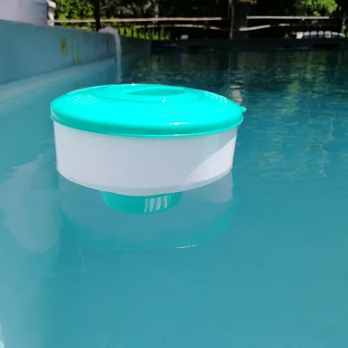 Vista 7 de POOLWHALE Flotador con cloro y bromo para piscina y spa, Azul