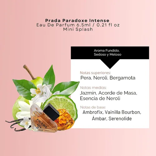 Vista 3 de Prada Paradoxe - Perfume intenso para mujer, mini EDP Travel Splash 0.23 Fl Oz