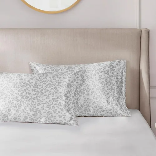 Vista 86 de Madison Park Essentials - Juego de sábanas de satén de lujo y sedoso con brillo natural, bolsillo elástico de 14 pulgadas para colchones de hasta 16