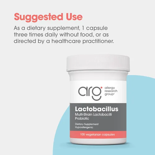 Vista 6 de Allergy Research Group Lactobacillus 100 cápsulas vegetales