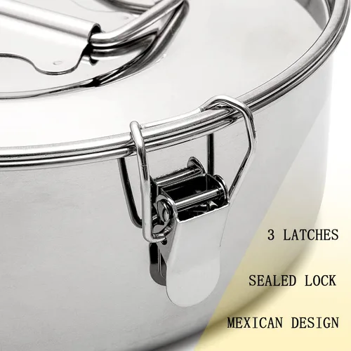 Vista 2 de Flanera - Molde para flan de acero inoxidable de 85 onzas, compatible con Instant Pot de 8 cuartos de galón, diseño mexicano Flanera Flan Maker