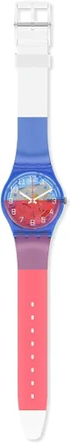 Vista 2 de Swatch Gent Correa de plástico de cuarzo estándar, transparente, 16 reloj casual (Modelo GN275), Transparente, Reloj estándar