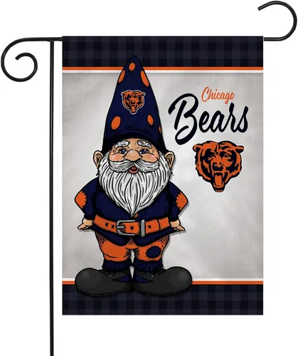 Vista 30 de Rico Industries NFL Gnomo - Bandera de jardín de doble cara de 13 x 18 pulgadas