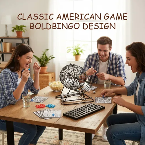 Vista 7 de Juego de jaula de bingo para adultos y jóvenes, el juego de bingo premium incluye jaula de metal giratoria de 8 pulgadas, 75 bolas de bingo, 18